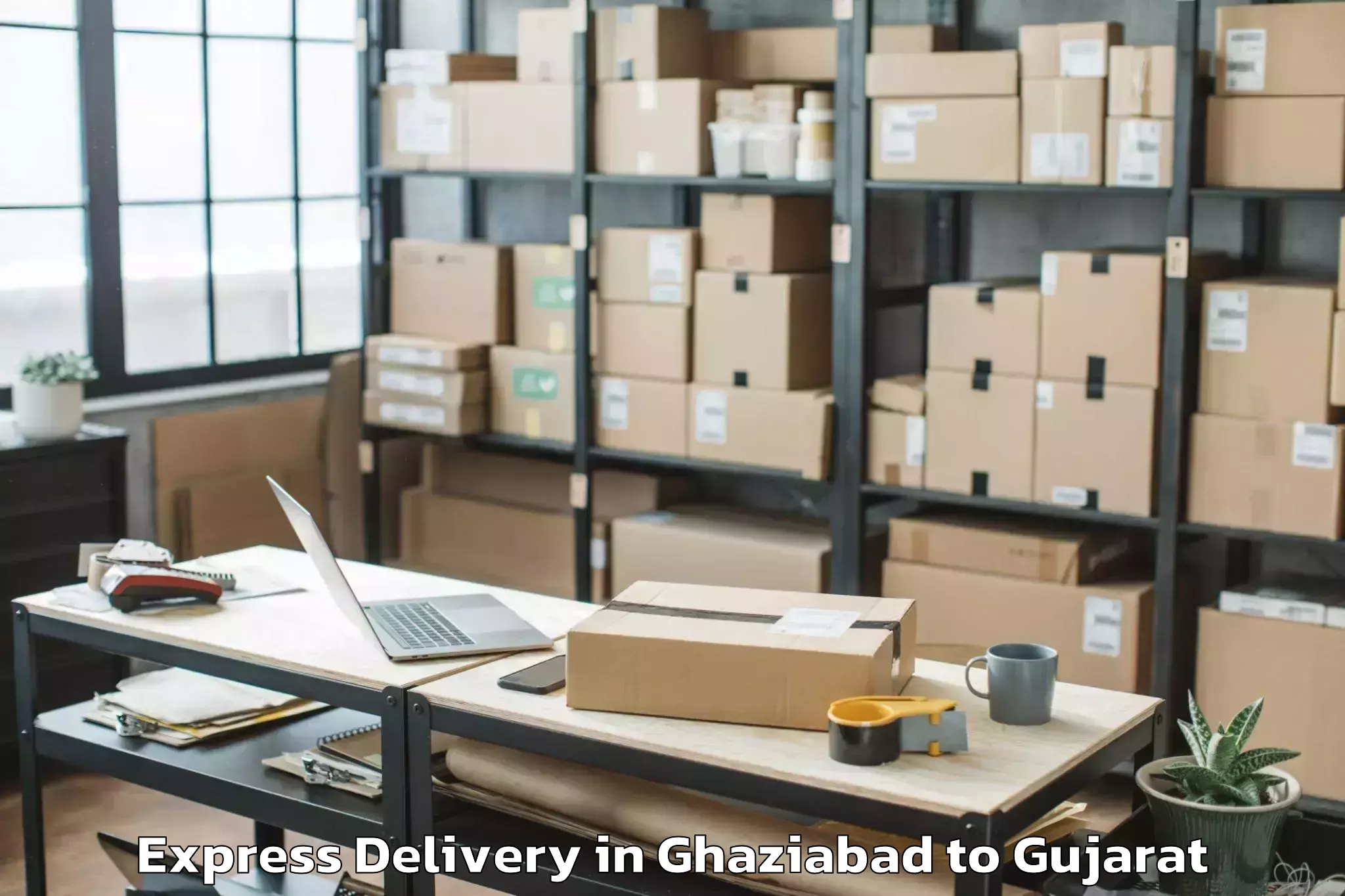 Discover Ghaziabad to Garbada Express Delivery